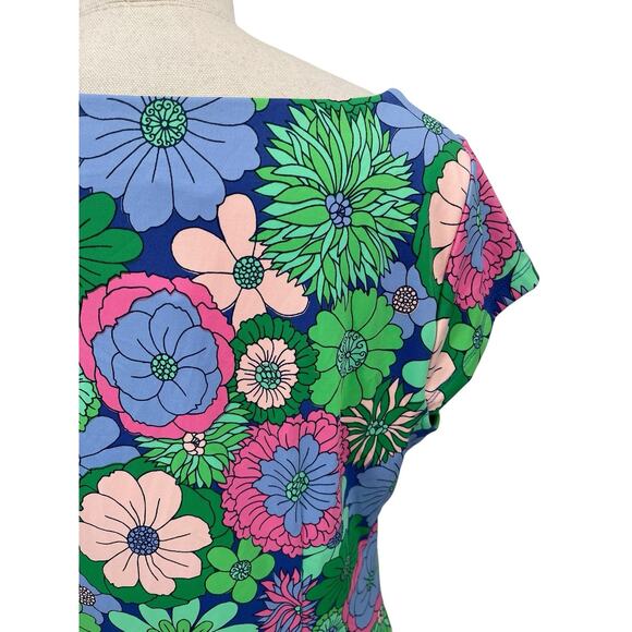 NWT Talbots Effortless Jersey Floral Tie Dress Size Medium - Picture 7 of 13